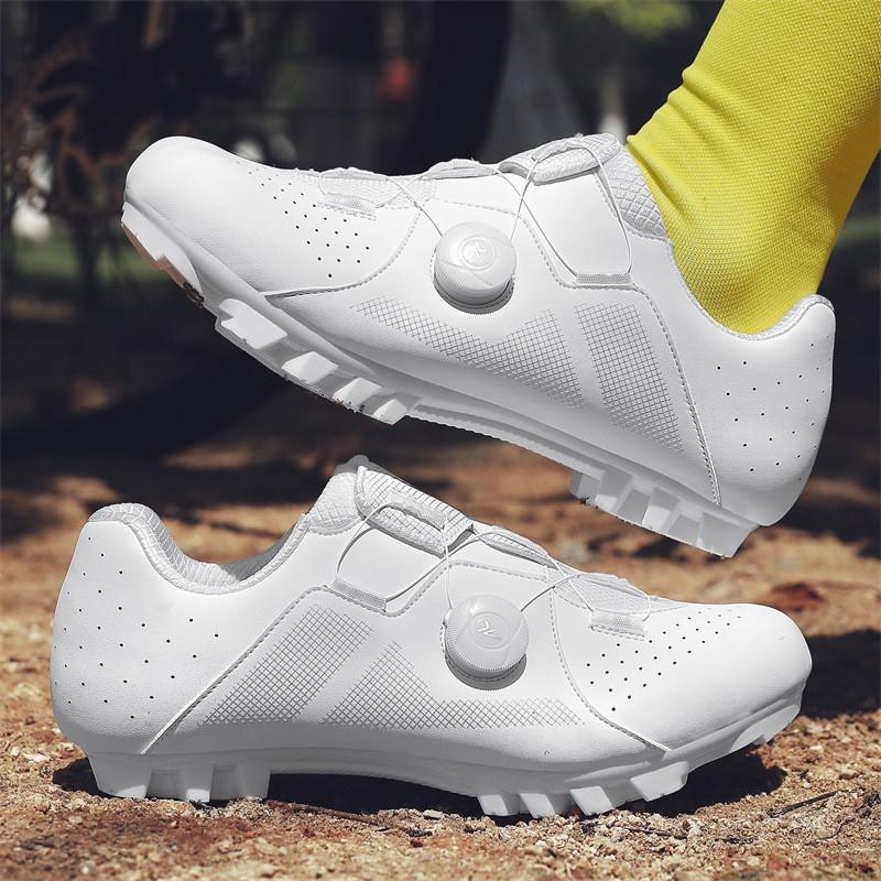 Breathable Cycling Shoes Men Women Road Bike Mountain No-Lock Lock Pedal Options Large Size 36-48