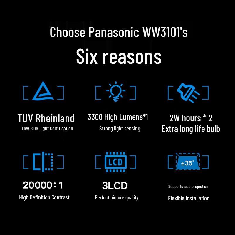 Panasonic PT-WW3101 3LCD Business Projector (CN version)