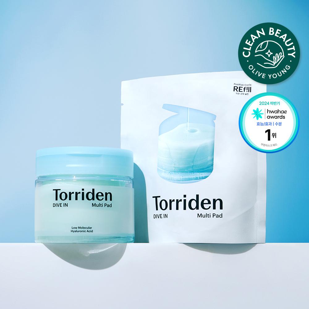 1+1 План Toriden Pad Dive-in/Balanced Full Refill, Выберите 1 из 2 (Увлажнение/Успокаивающее)