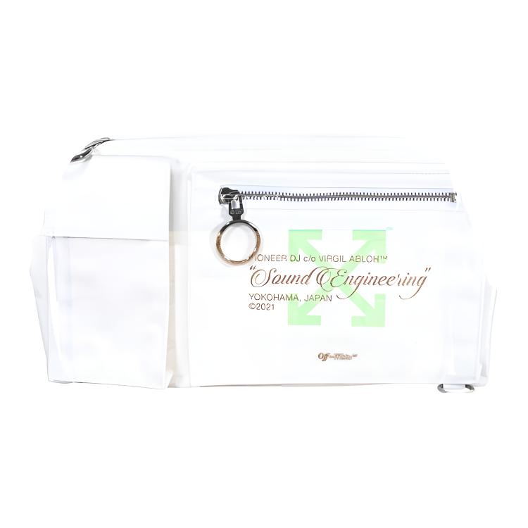 Off-White x Pioneer Sound Engineering Waist Bag White Men Bags OMNO004G21FAB0010159