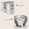 Stainless Steel Slow Feeder Dog Bowl Anti-Choking Anti-tip Non-slip Slow Eating Pet Feeding Bowl for Small Medium Breed