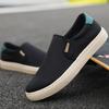 2025 Новая мужская повседневная обувь Легкая парусиновая обувь слипоны для мужчин Нескользящая Удобная обувь для ходьбы на плоской подошве Модные мужские кроссовки