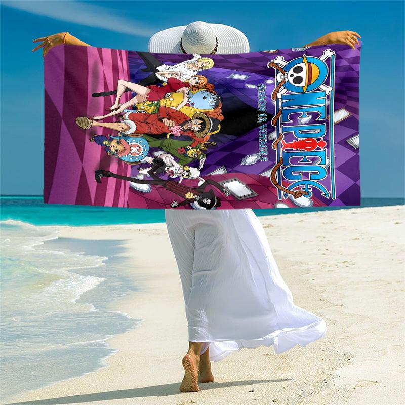 1pc One Piece Season Adventure Microfiber Beach Towels Quick Dry Towel Sand Beach Towels Pool for Travel Swim Pool. B7280130