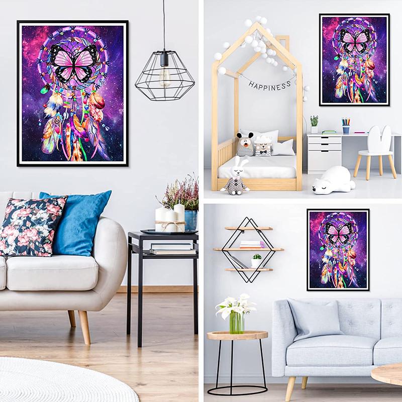 Phoenix Feather Butterfly Diamond Painting - Living Room Soft Decor