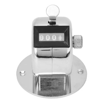 Счетчик BERM Tally Counter 4Digits Silver Al Alloy Handheld Counting Tool с базой