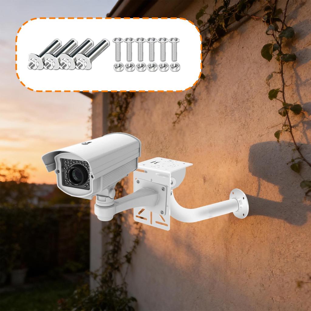 Camera Mount, Universal Wall L-Shaped Support, Dome Sturdy Alloy Steel
