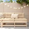 VidaXL Center Sofas with Cushions 2 Pcs Solid Pine Wood, Garden Sofa, Garden Seat, Outdoor Seat, Sofa 825576