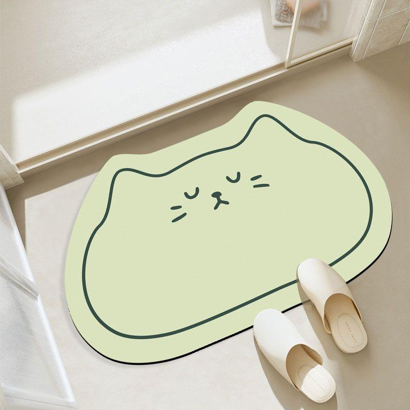 Диатомовая грязь впитывающий коврик для пола в ванной, быстросохнущий коврик для входа в туалет нескользящий