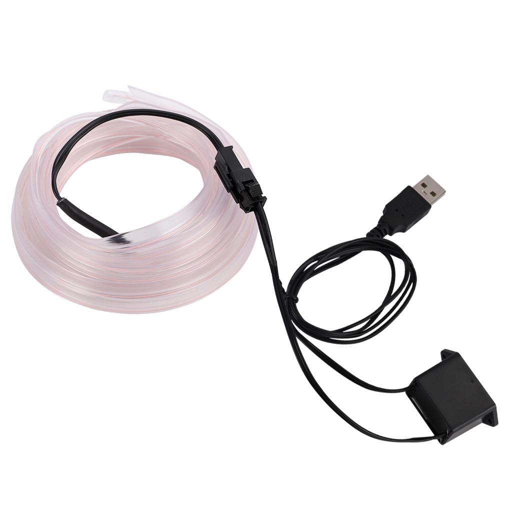 Светодиодная лента Лампа Свет Свечение Плоский край EL Провод Нить Лента Веревка Трубка