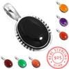 925 Sterling Silver Pendant Women Gemstone Handmade Jewelry New Year Gift Amber Amethyst Black Onyx Carnelian Garnet Quartz Green Onyx Gold Stone Boho