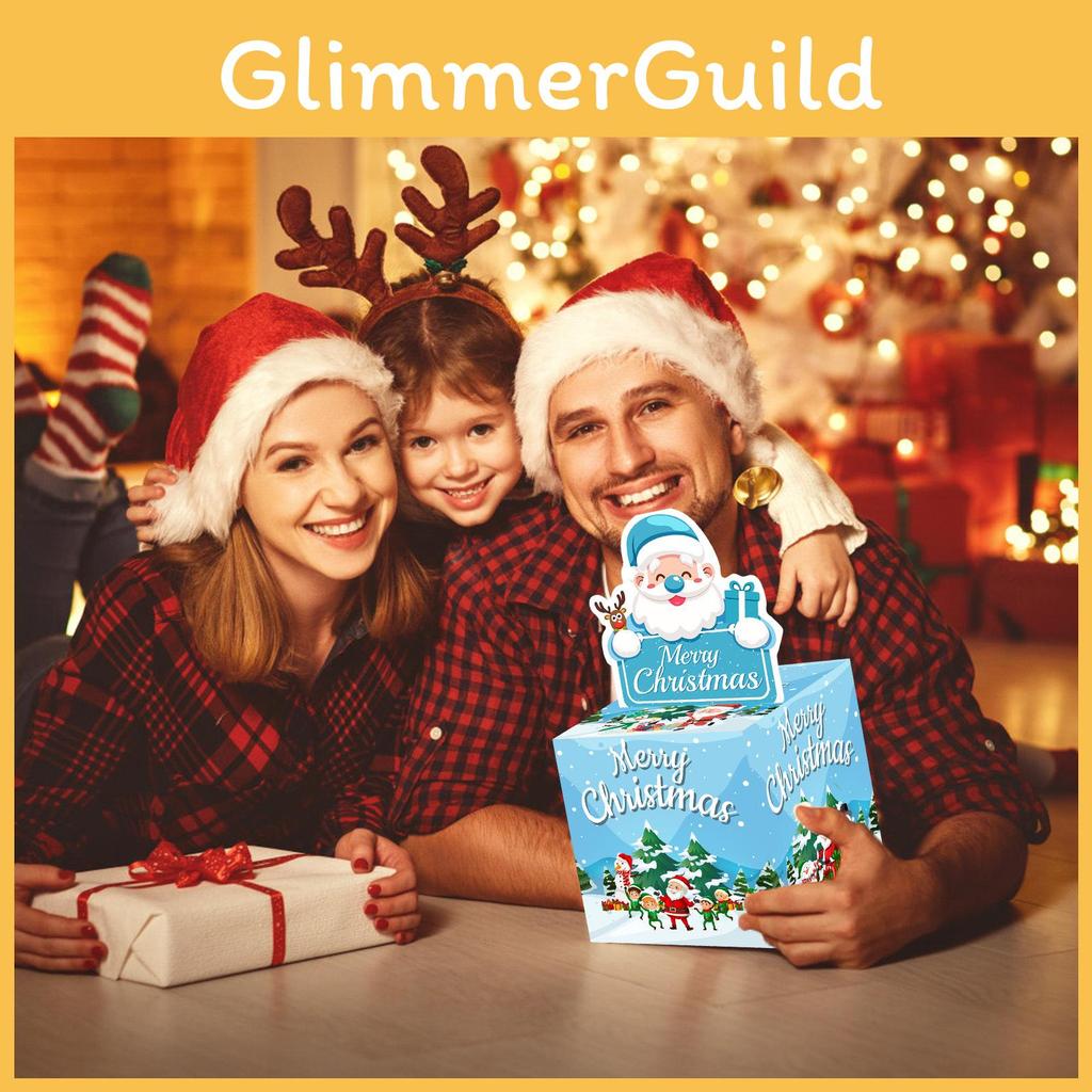 Claus Theme Santa Gift Box Christmas Party Decoration Holiday Supplies Giving