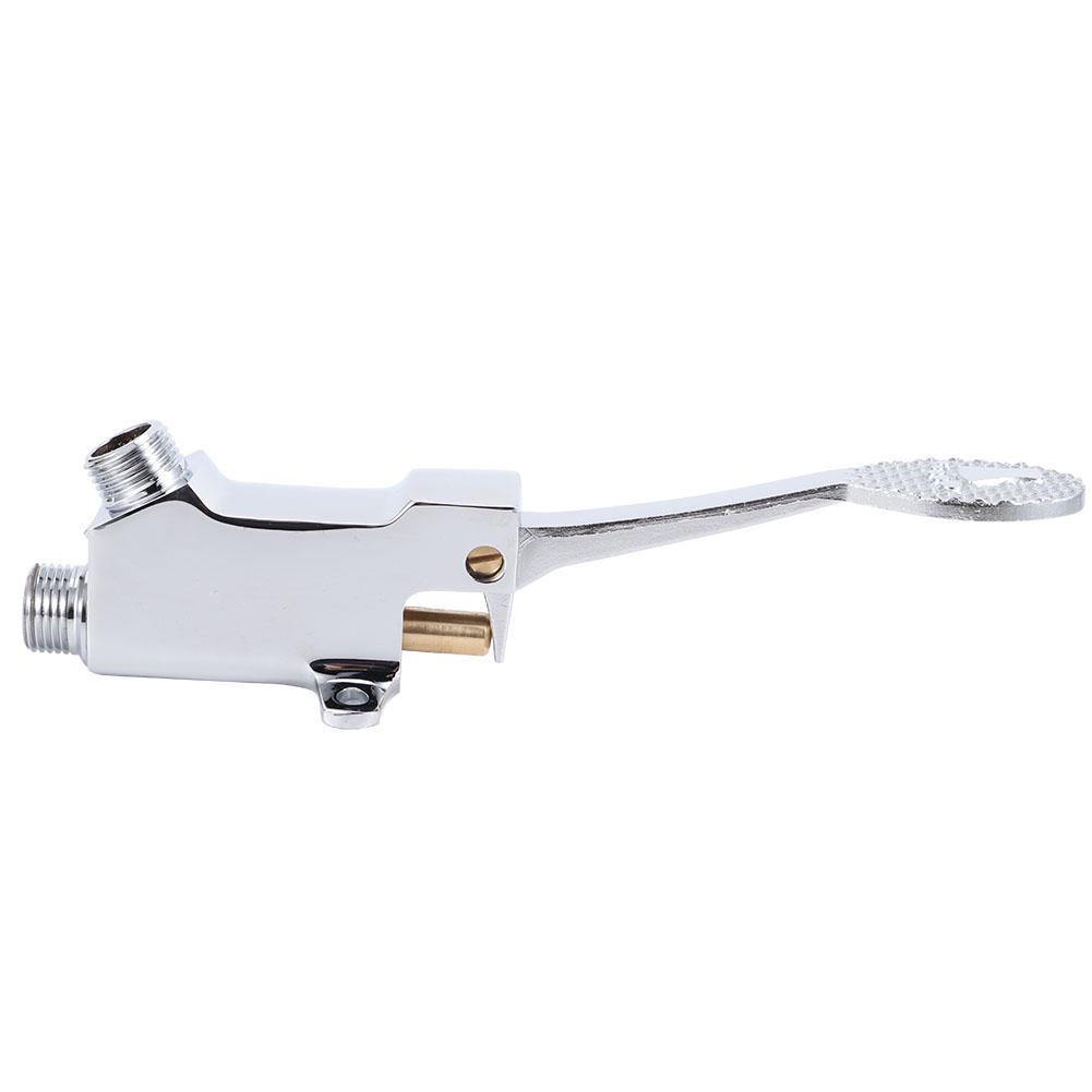 G1/2in Педальный тип одинарный медный водопроводный кран для холодной воды с ножным управлением для домашней больницы