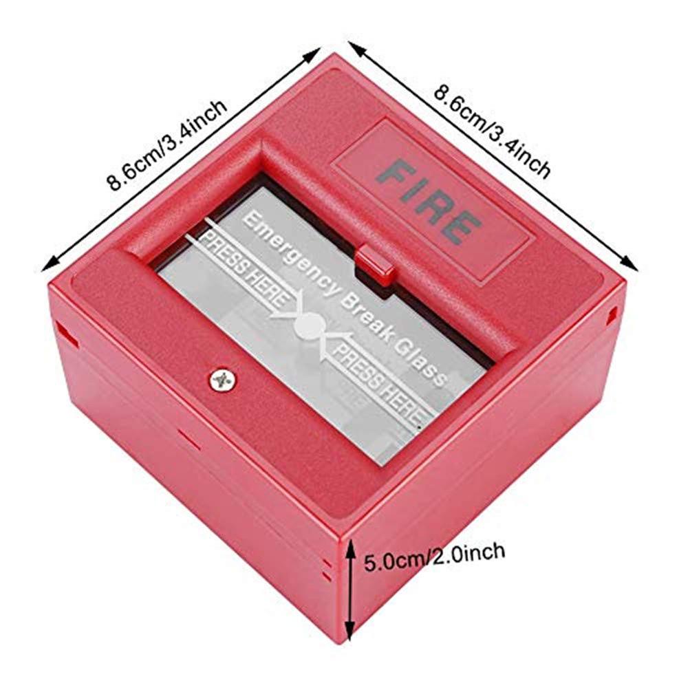 Emergency Door Release Glass Break Alarm Button Fire Alarm Swtich Break Glass Exit Release Switch