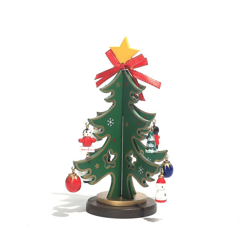 1 штДетский, ручной работы, своими руками, новогодний декор, рождественская елка, стерео деревянная рождественская елка