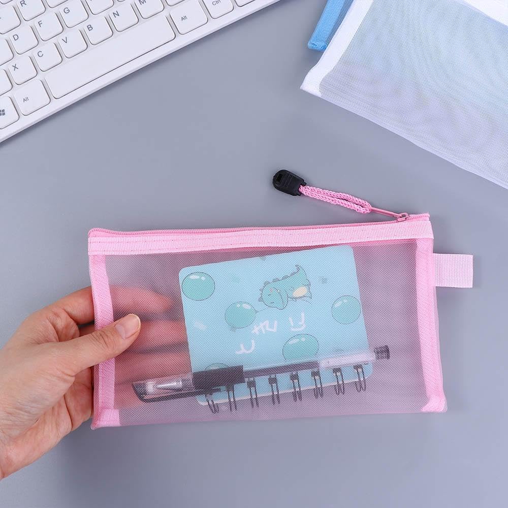 10 шт. A4 A5 A6 прозрачная папка для файлов нейлоновая сетчатая сумка для хранения удобная застежка-молния студенческий экзамен канцелярские принадлежности органайзер школьные принадлежности