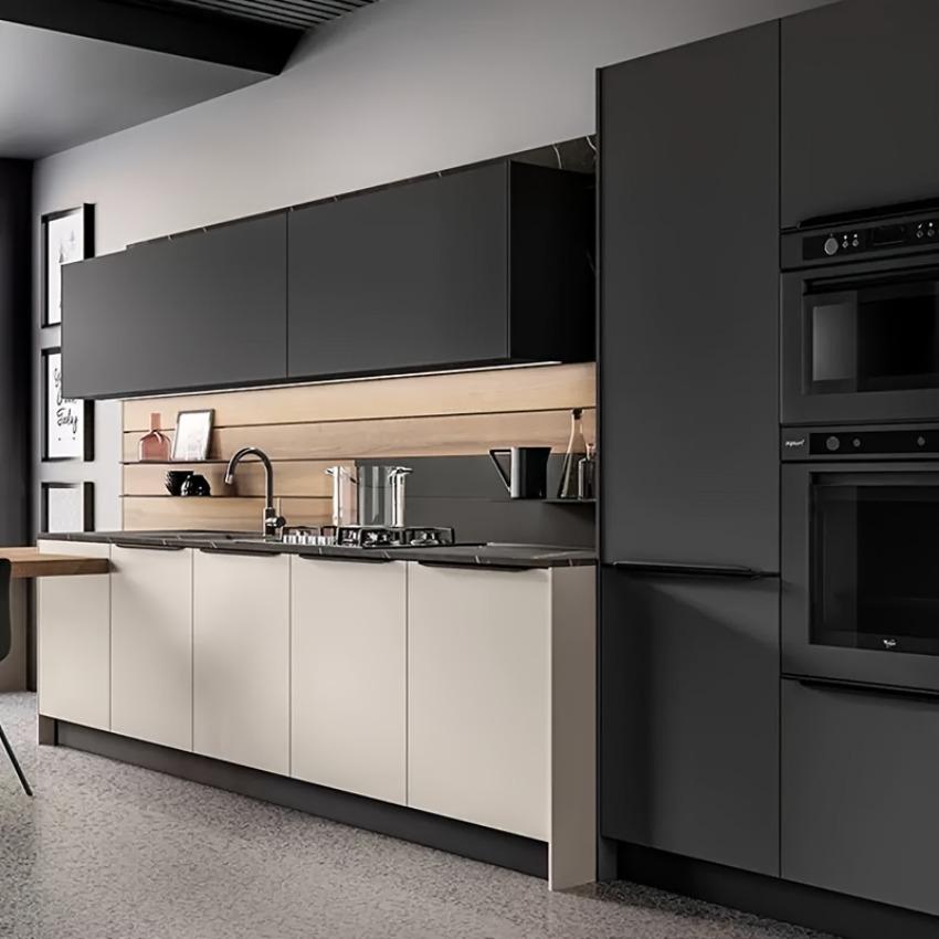 60СМ Самоклеящиеся виниловые обои Матовый черный серый белый Съемная толстая контактная бумага для стен кухонь столешниц шкафов