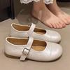 Shallow Mouth Mary Jane Shoes Women's 2025 New Spring and Summer Flat-soled Soft-soled with Skirt Doudou Shoes French Evening Single Shoes