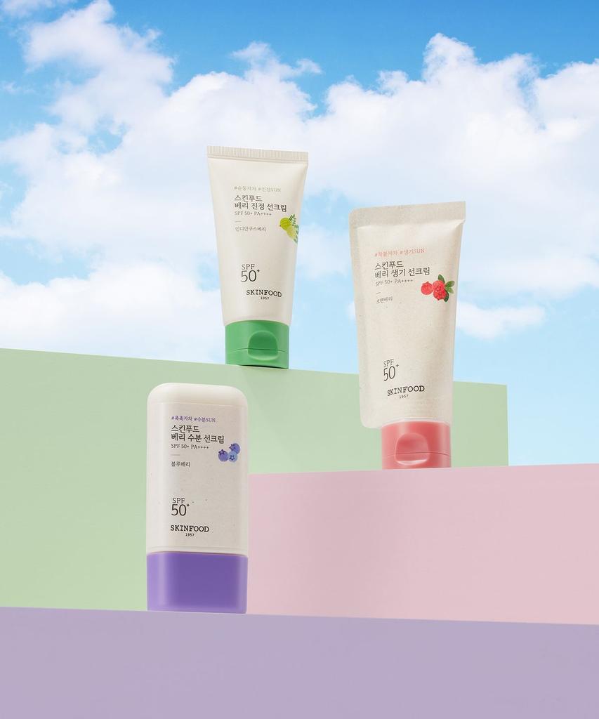 Berry Sun Cream 3-Piece Triple Set
