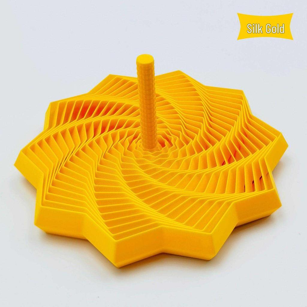 3D Radish Spiral Tower with Illusion Handle Decompression Toy