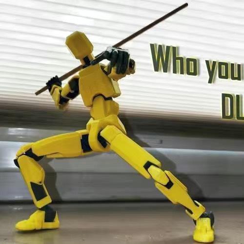 Lucky Mannequin Multi-Jointed Movable 3D Printed Mannequin Toys 3rd Generation Robot Doll DIY Assembled Model Festival Birthday Gift
