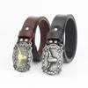 Retro Bull Head Belt Pattern Eagle Men's Belt Personalized Belt Clothing Accessories 3.8 Cm Wide
