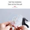 Hair Dryer Holder Self-Adhesive Hair Dryer Stand Wall Mounted Dryer Hanger Stainless Steel Hairdryer Holder Bathroom Accessories