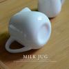 White Mini Milk Jug Cafe Barista Espresso Coffee Maker Accessories Cappuccino Coffeeware Afternoon Tea Pitcher Cup Wholesale