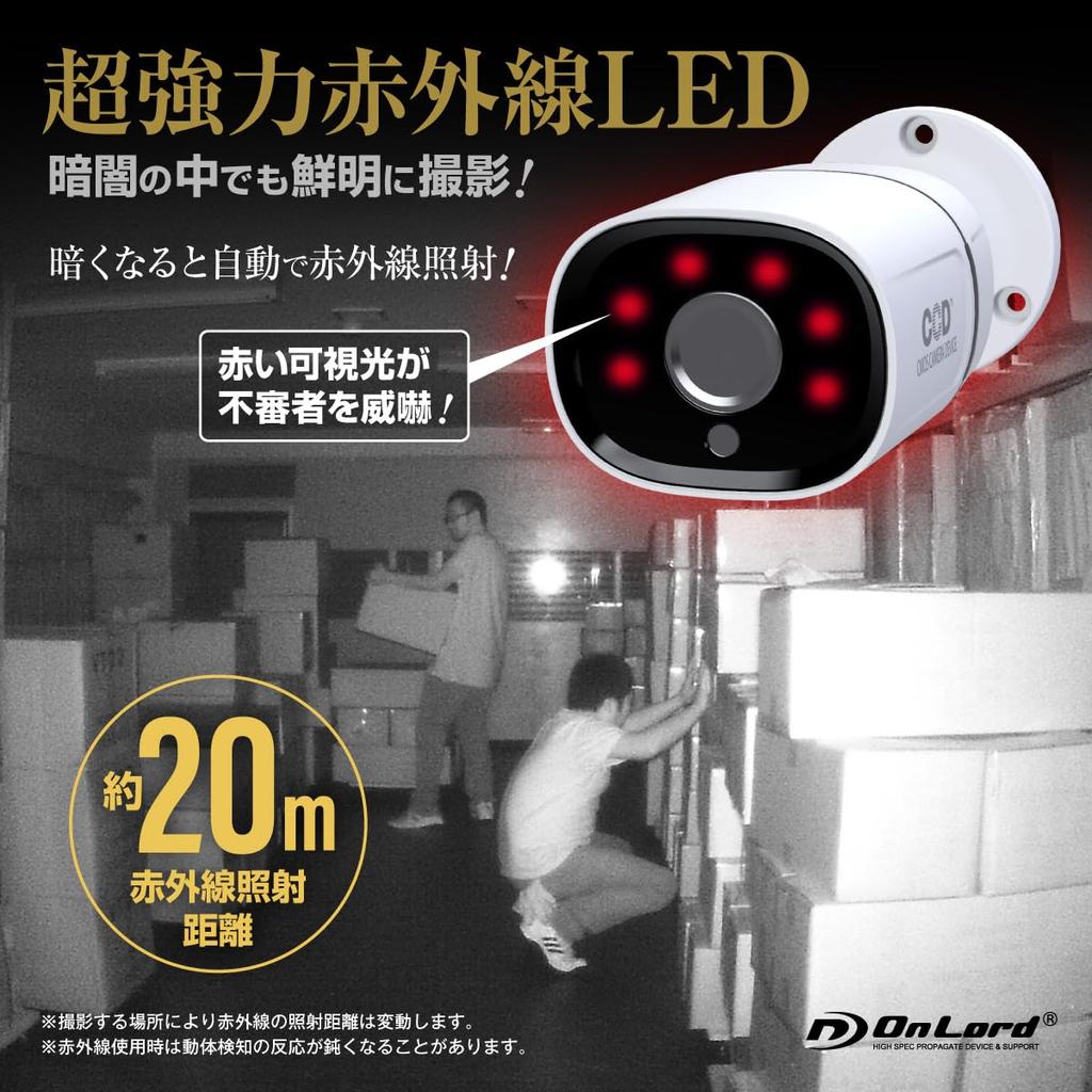 OnLord SD-карта безопасности камера наружного наблюдения записывающее устройство 2 миллиона пикселей 1080P мощный инфракрасный светодиод пульт дистанционного управления коаксиальный кабель совместим с 256 ГБ