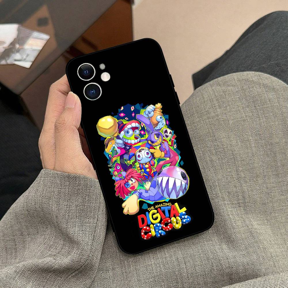 Удивительный G-Digital Чехол для телефона T-Circus Черный чехол для телефона для IPhone 17/16/15/13/14 Pro Max/ 11Plus/X/Xr/Xs Max 13mini