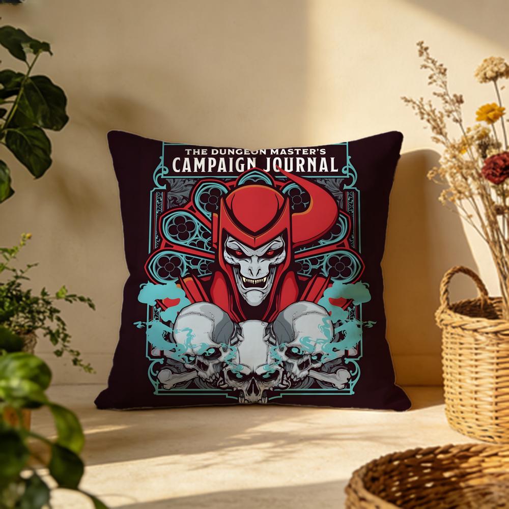 Популярная Наволочка для Подушки Dungeons and Dragons Универсальная Двусторонняя Наволочка Подходит для Дивана Кровати Автомобиля Повседневного Декора