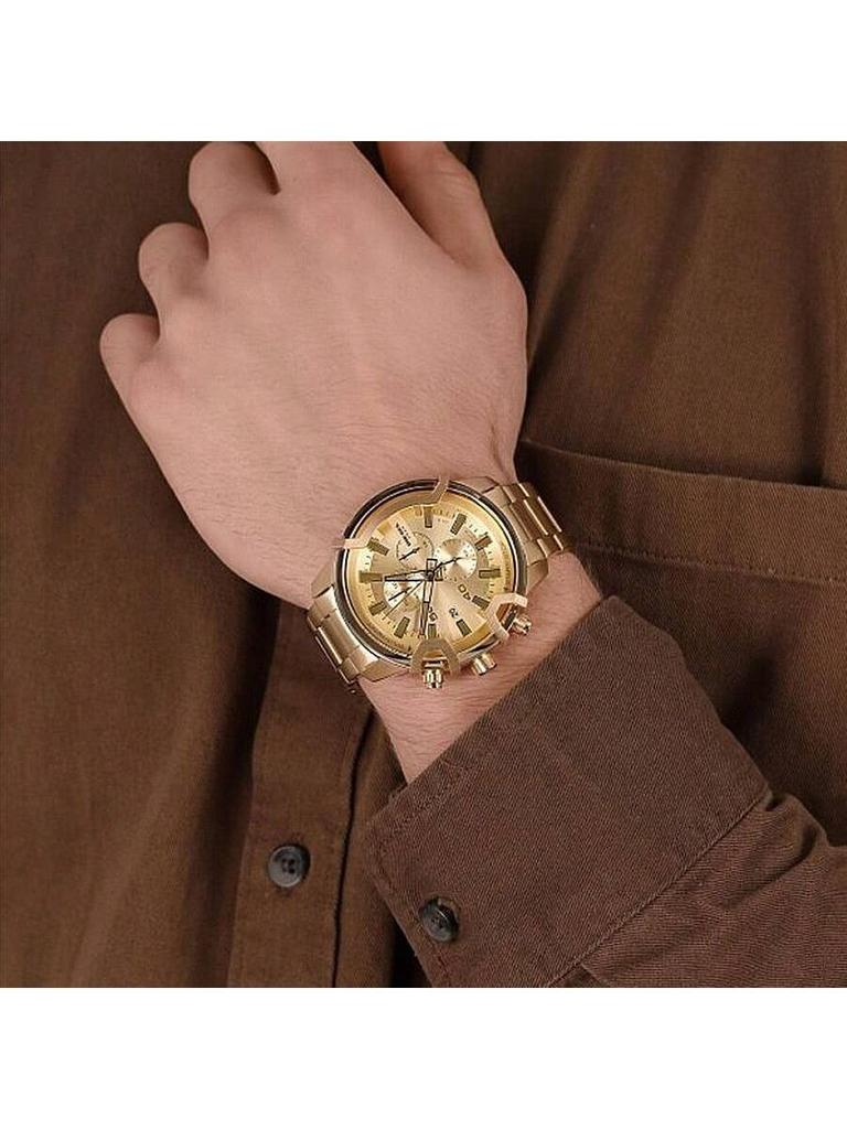 Diesel Мужские часы-хронограф Griffed – 48 мм циферблат 'солнечные лучи' с циферблатами хронографа, отображением даты, корпус и браслет из нержавеющей стали – DZ4573