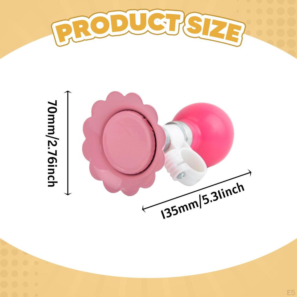 Bicycle Horn for 22mm Handlebars, Loud Clear Sound, Trumpet, Universal Portable Decoration,
