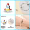 925 Sterling Silver Fashion Space Travel Collection Rocket Astronaut Charms Beads Fit 4MM hole diameter Bracelet DIY Jewelry
