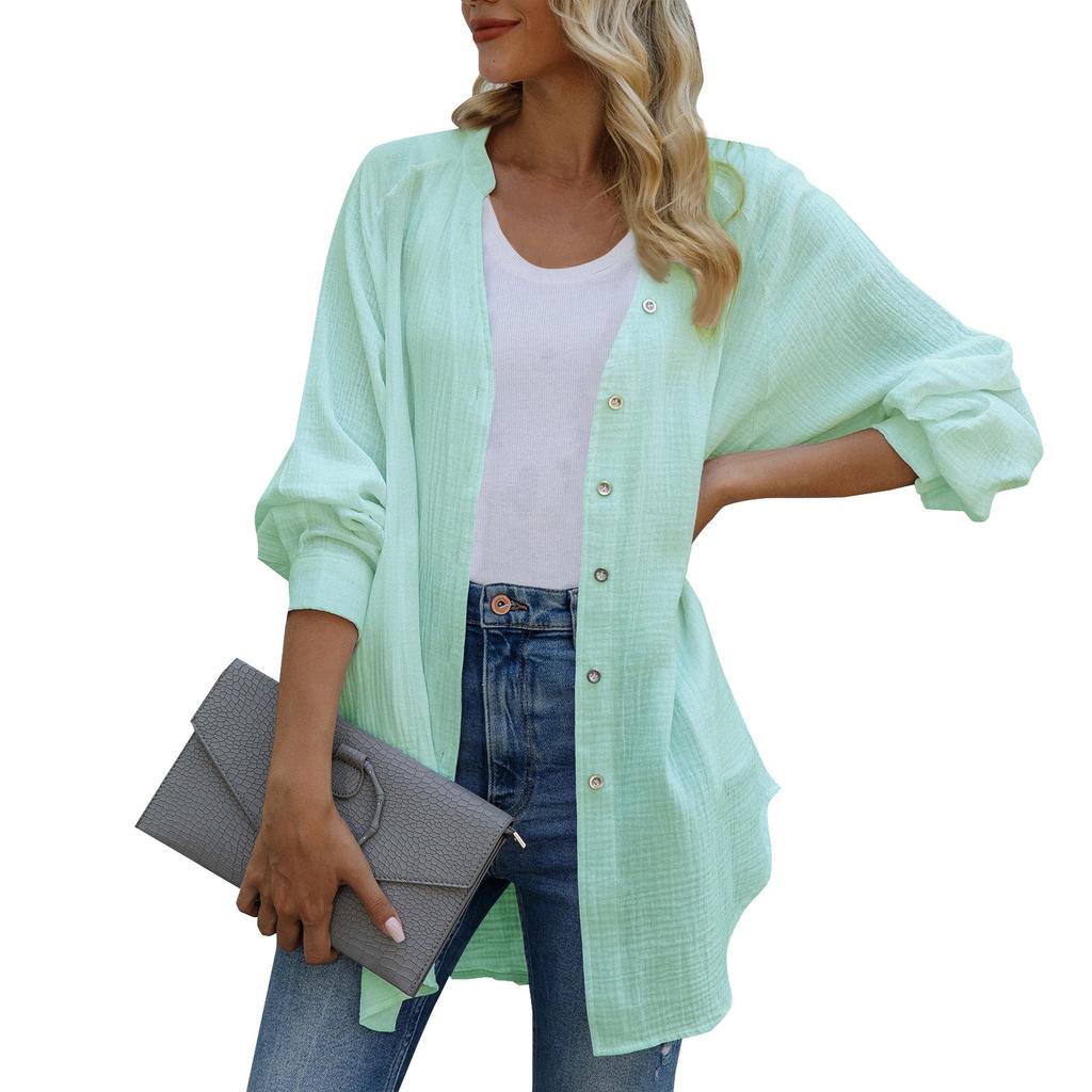 Женский модный кардиган, сексуальный однотонный повседневная верхняя одежда с v-образным вырезом и длинным рукавом