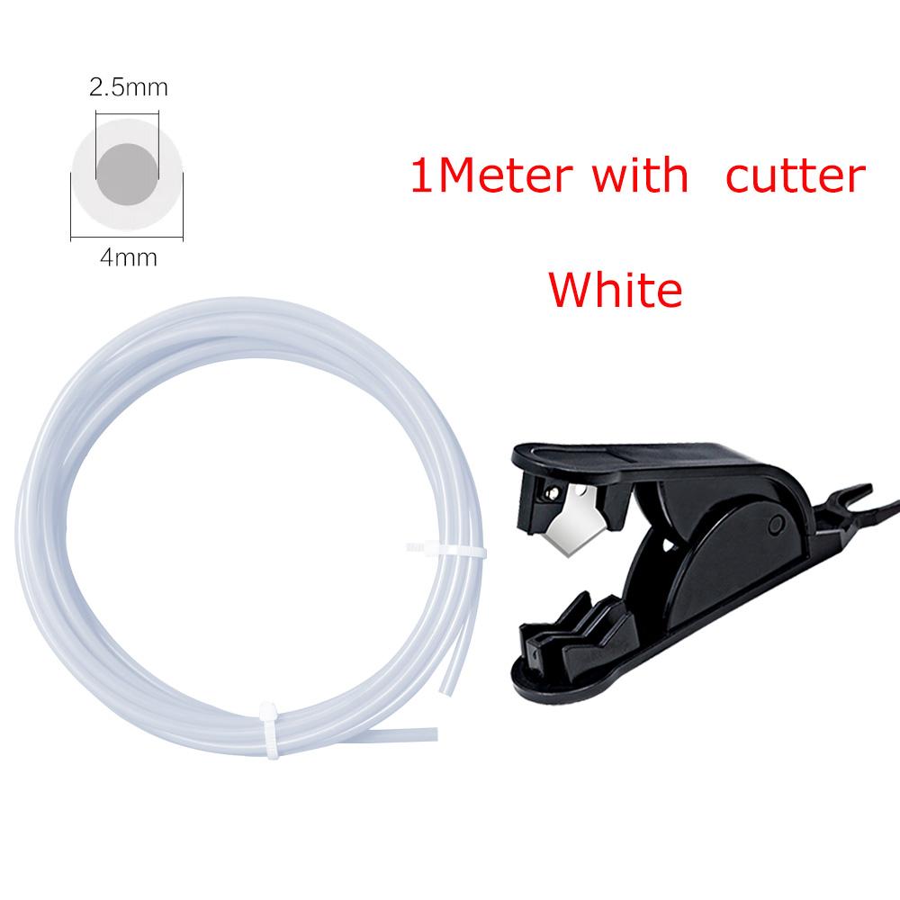 For Bambu Lab Ptfe Tube 2 5mm 4mm P1S P1P AMS A1 Mini 3D Printer Teflonto Pipe X1C Bambulab Ptfe Connector White Grey AMS LITE