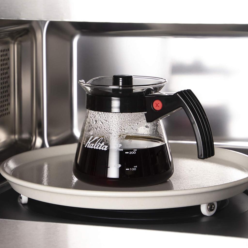 Kalita Кофейный сервиз, термостойкое стекло, 300 мл, на 1-2 персоны, № 31203, можно использовать в микроволновой печи, в комплекте память, крышка, ручка из смолы, кофе