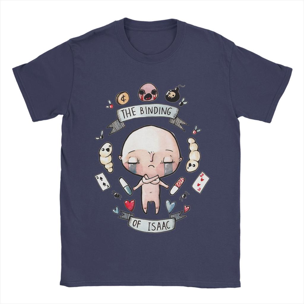 Уникальная футболка The Binding Of Isaac для унисекс с круглым вырезом, хлопковые футболки с коротким рукавом, топы больших размеров
