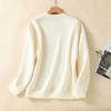Embroidered Sweater Women's Autumn New Early Autumn Interior Casual Versatile Top