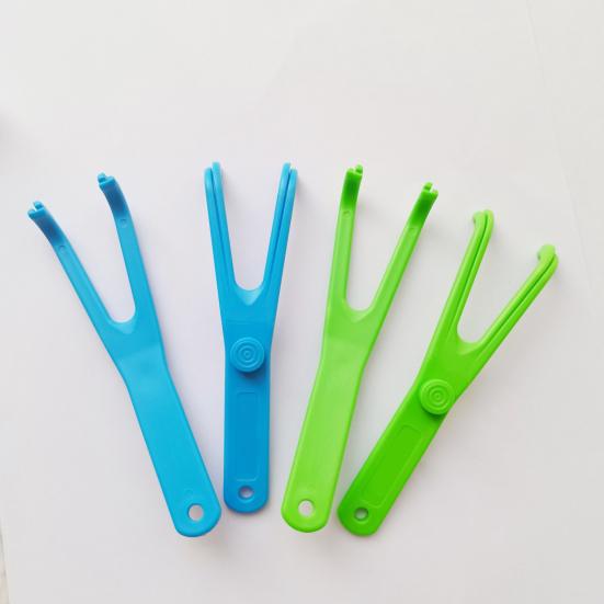Interdental Cleaner Portable User-friendly Effective Y Type Gentle Health Care Tool Plastic Dental Floss Replacement Rack for Household