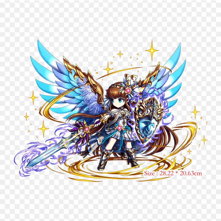 Brave Frontier Fal Nerga Brave Frontier Final Fantasy Iron On Heat Transfer Printing Vinyl Patches Sticker for Clothes DIY Appliques Washable Patches