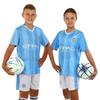 Kid's soccer football uniform jersey and shorts Manchester City CO-7184