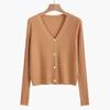 Women's Ice Silk Knit Cardigan - Short Style for Spring & Summer