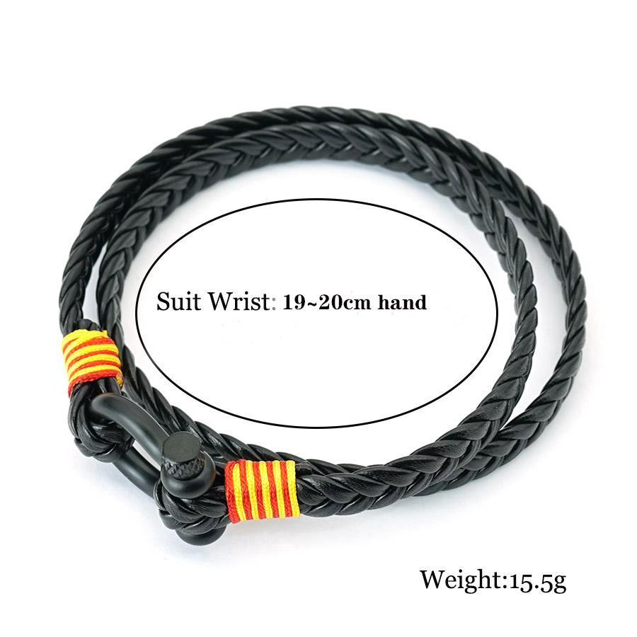 Noter Stylish Men Leather Bracelet Selected High Quality Skin Friendly Materials No Allergies Deformities 7 Colors Available