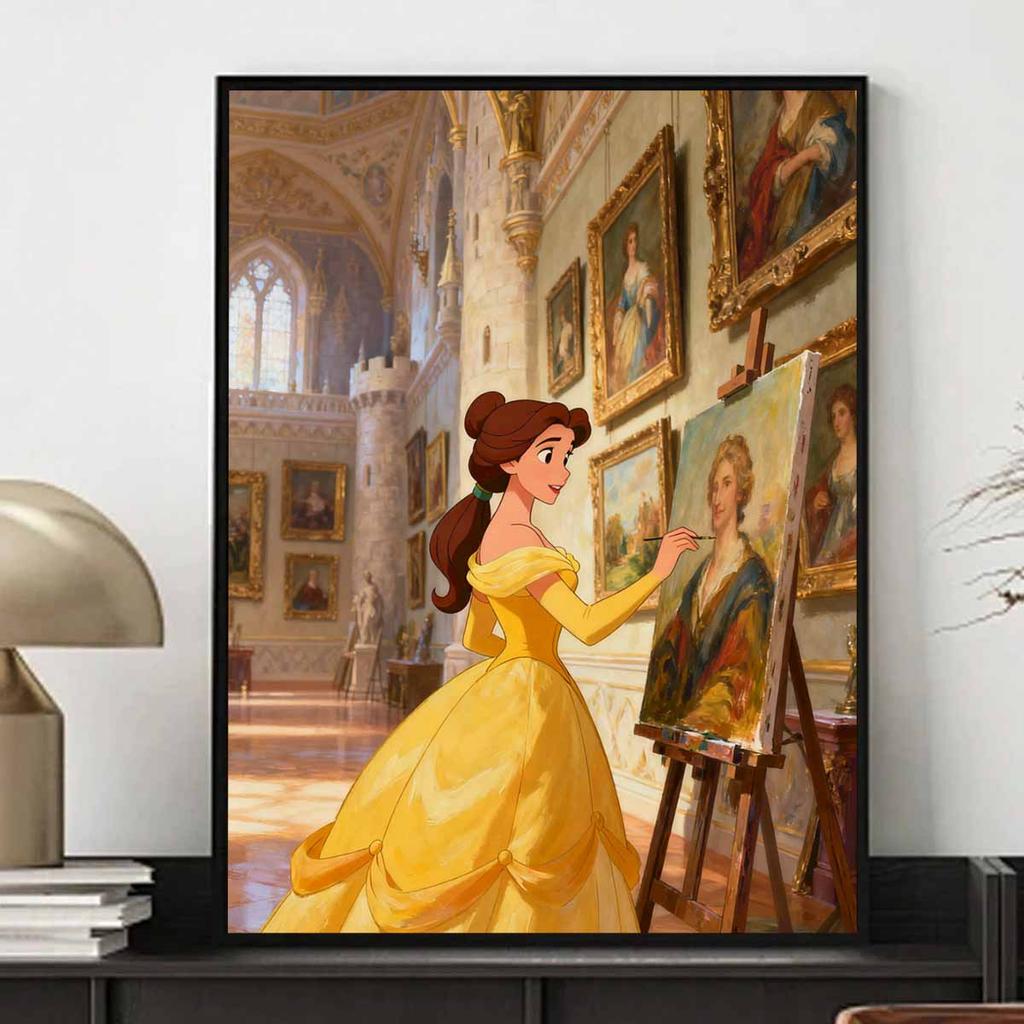 Disney 5D Diamond Painting Kit Belle Painting Masterpiece Home or Office Home Decor Art Diamond Painting Kit