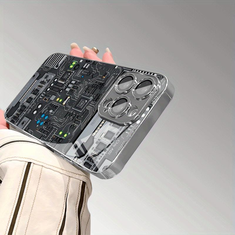 Креативный дизайн печатной платы, закаленное стекло, гальванизированный чехол для телефона Samsung Galaxy S23 S24 S25 Ultra Plus FE