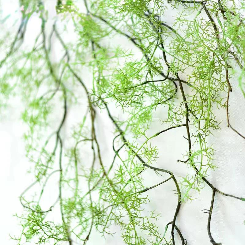 140 cm artificial plant black bone mango vine 1 piece 5 branches home wall hanging ivy green fake flower plant pine needles new
