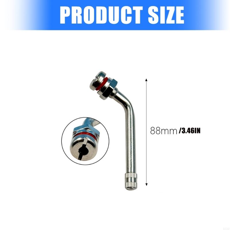 2025 New Aluminum Alloy Tire Valves Stem for Bus Vacuum Tires Oxidation Resistant High Temperature Performances Secure Air Seal