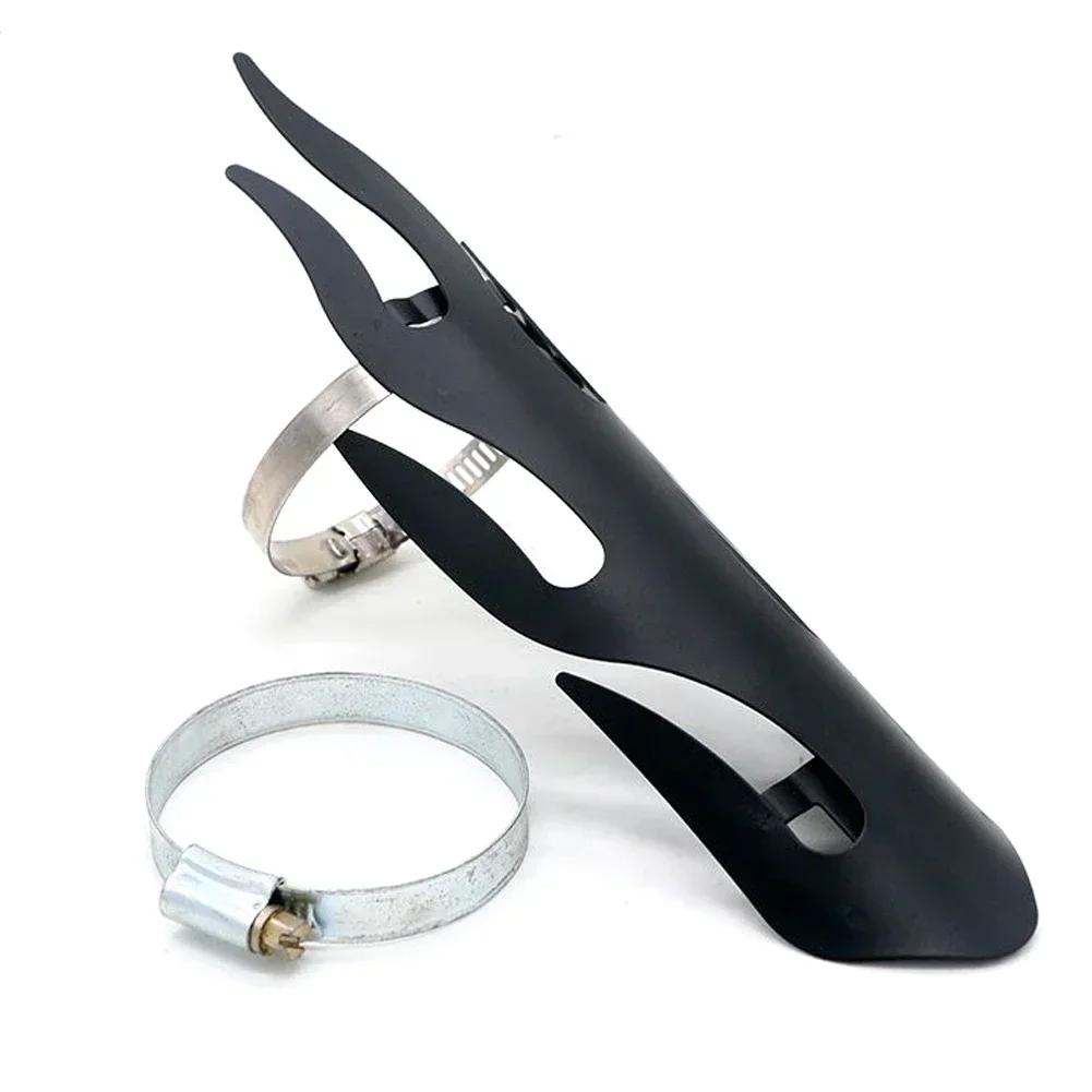 1 шт. ретро-стиль пламени мотоцикла выхлопная труба глушителя теплозащитный кожух защитный утюг для чопперов крейсеров