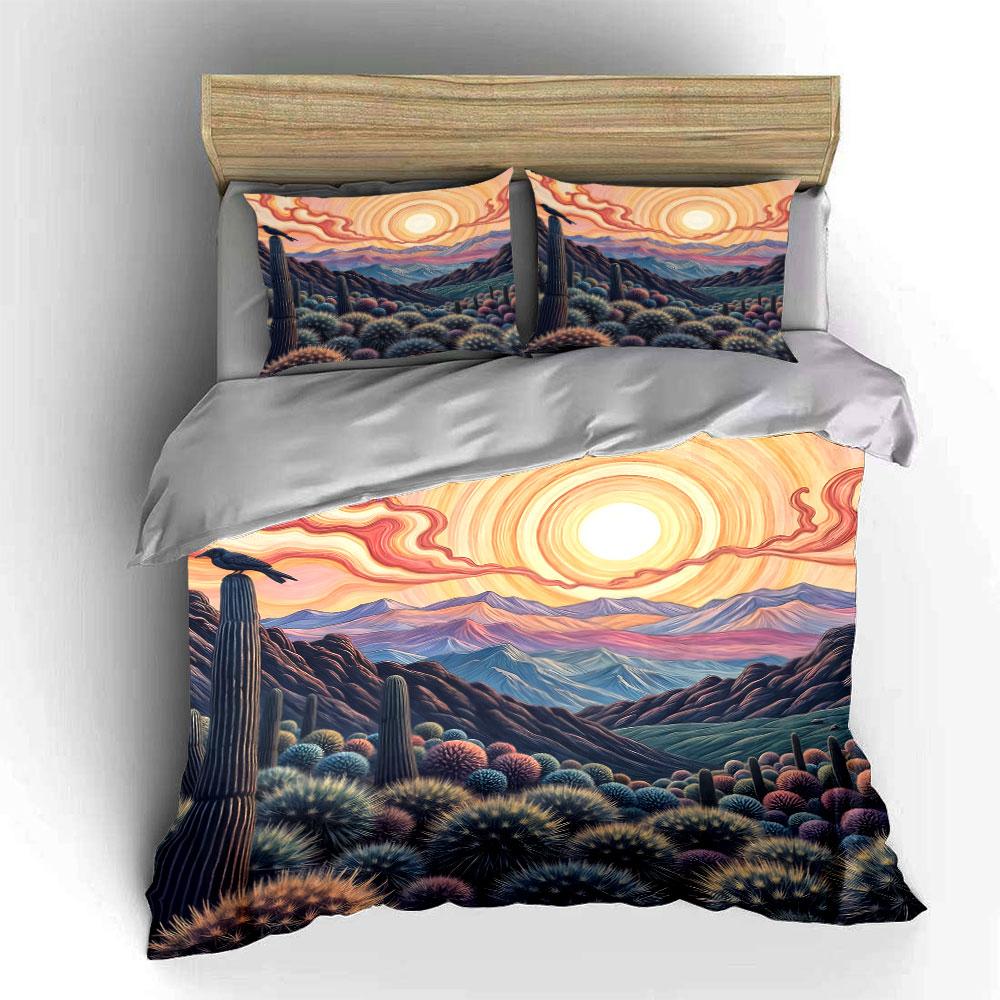 Sublime desert sunrise symphony. Bedding sets Duvet covers Pillowcases(1* Duvet Cover 2* Pillowcases without duvet insert)
