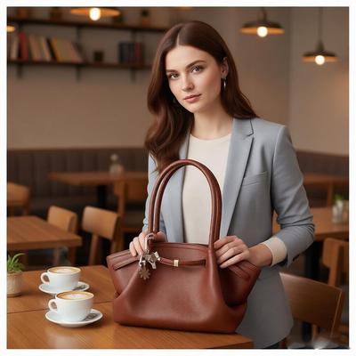 Роскошные женские сумки через плечо с узором личи, сумки-тоут большого объема из ПУ-кожи однотонные, для путешествий